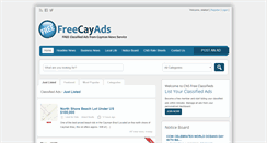 Desktop Screenshot of freecayads.com